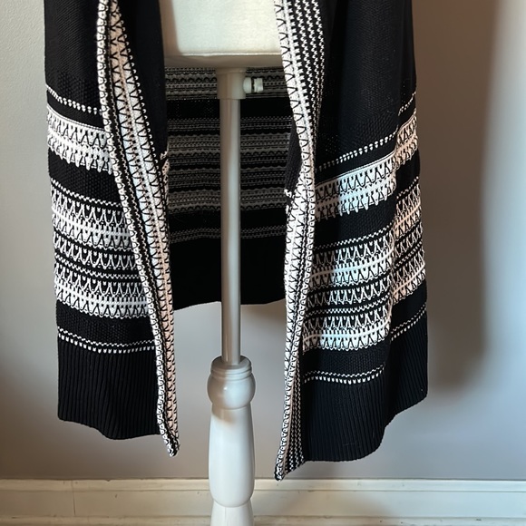 VINCE Women’s Over Sized Long Sweater Vest Open Front Cardigan - Picture 4 of 10